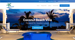 Desktop Screenshot of coconutbeachvilla.com